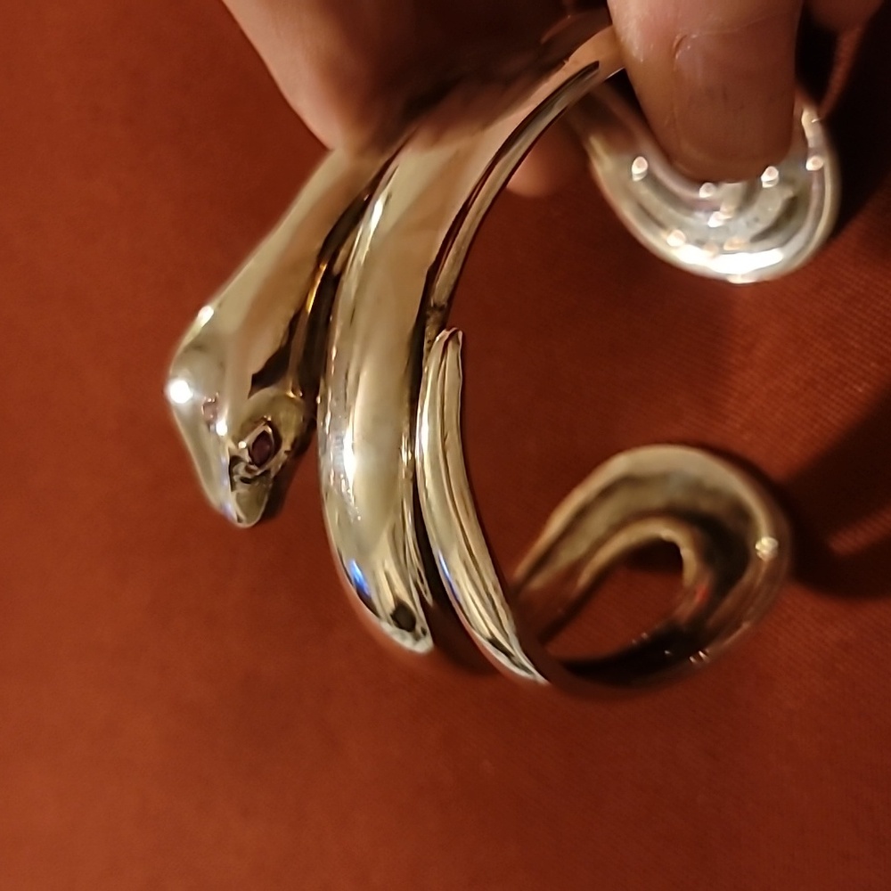 KC Studio, by Barry Kieselstein Cord solid silver Snake Bracelet